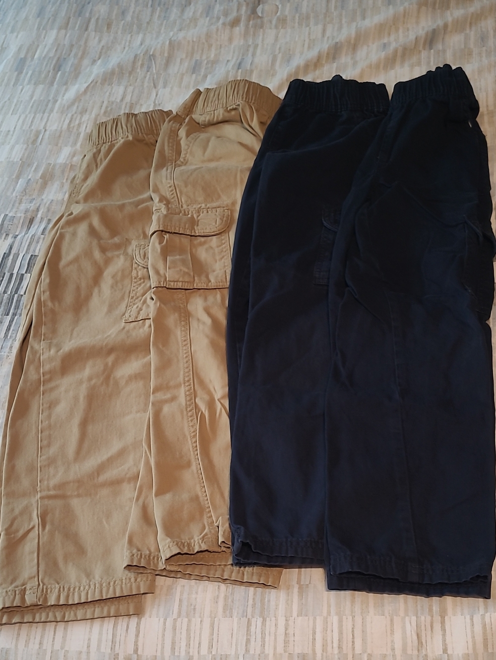 Elastic-Waist Cargo Pants Size 7